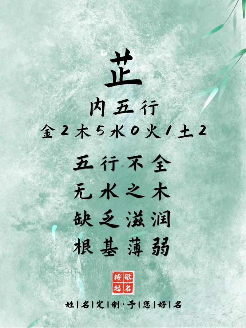 芷字女孩取名含義