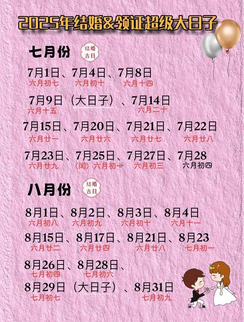 2025年前十月最佳結(jié)婚吉日