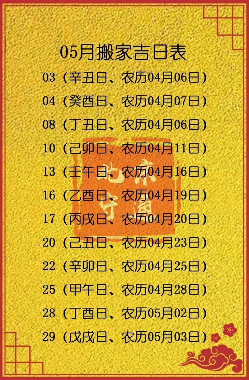 2026年五月入宅得好日子