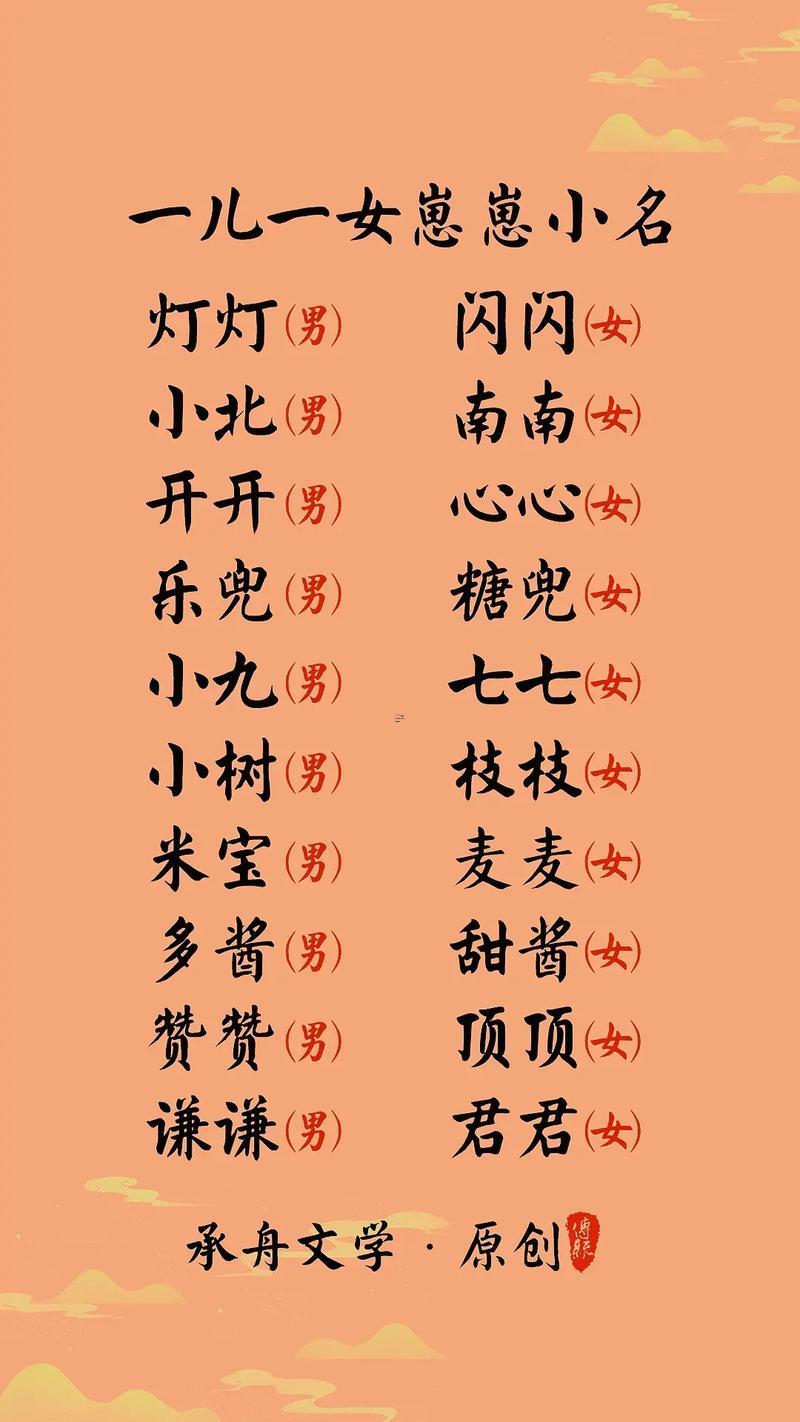 寶寶小名大全簡(jiǎn)單吉祥