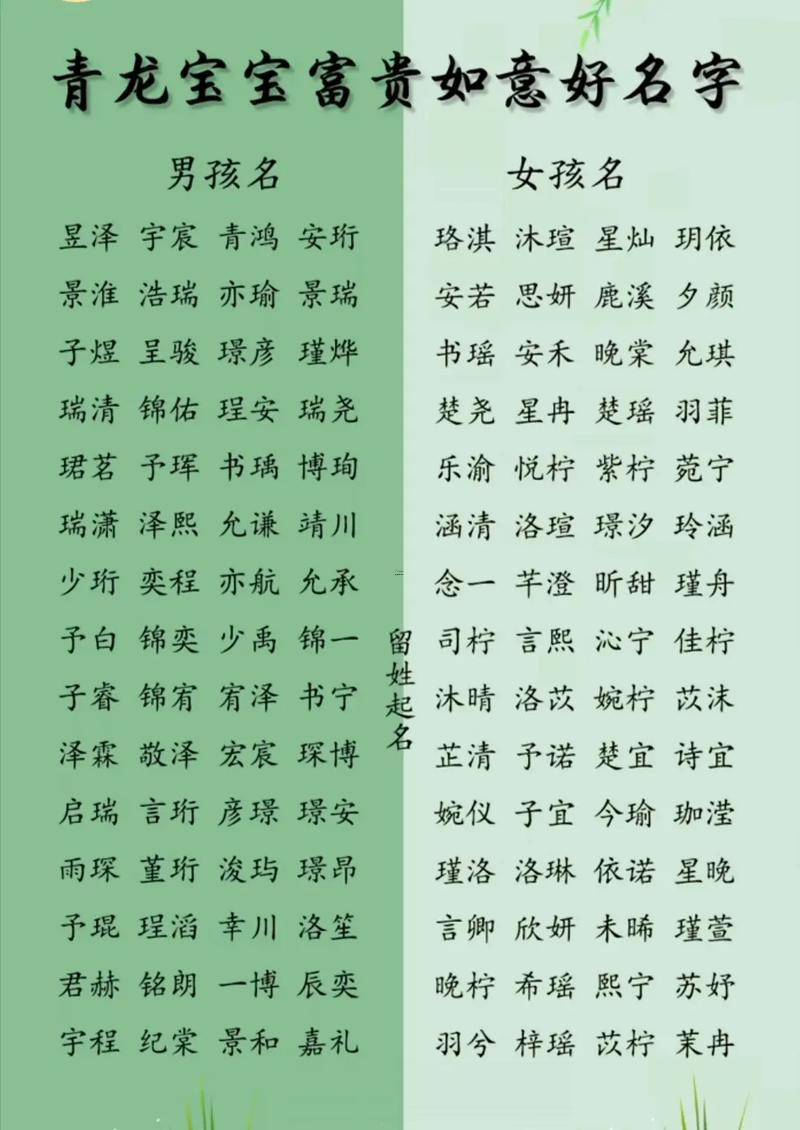 嬰兒取名字