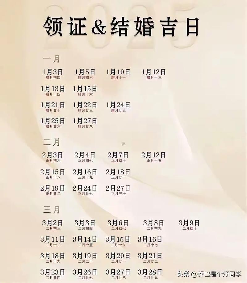 2025年11月領(lǐng)證吉日查詢