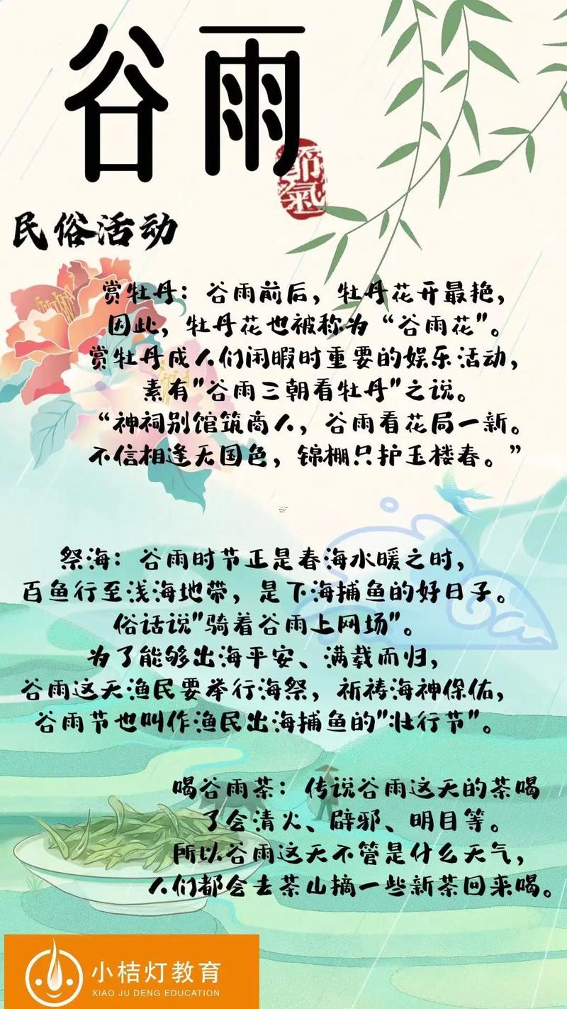 谷雨節(jié)氣得來歷是什么