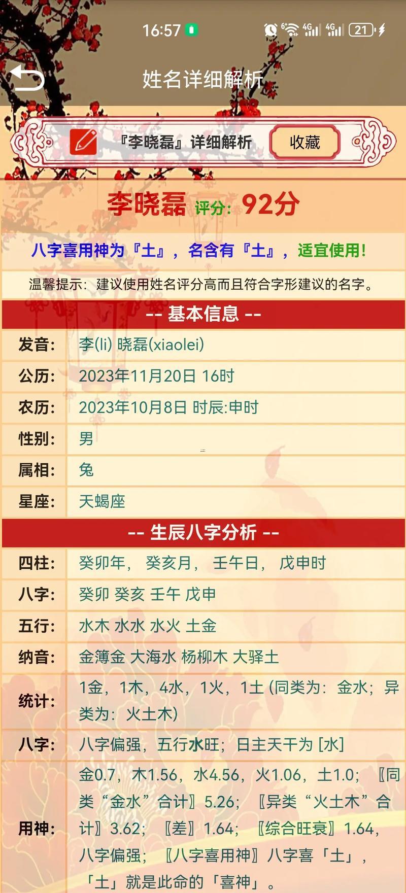 免費起名測名