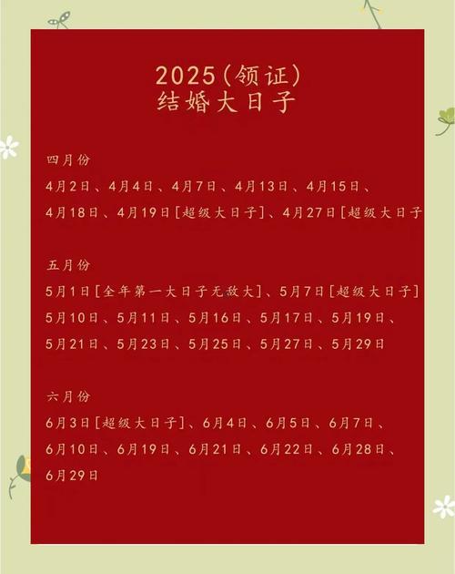2025年農(nóng)歷九月結(jié)婚吉日表