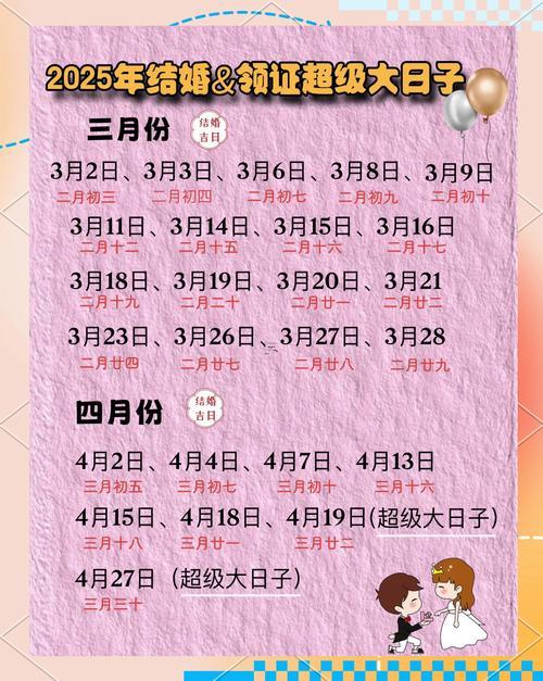 2025年10月最佳婚嫁日