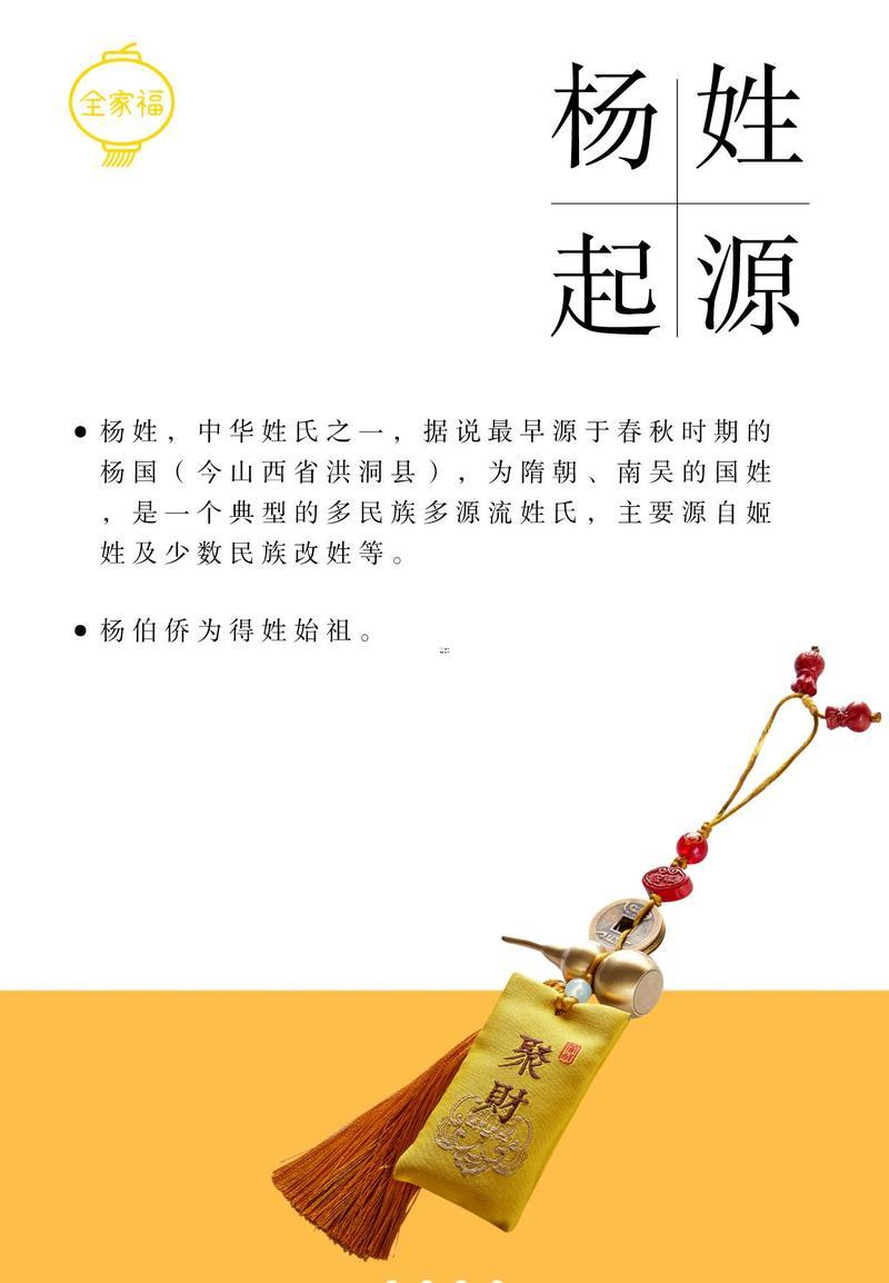姓氏楊的來歷