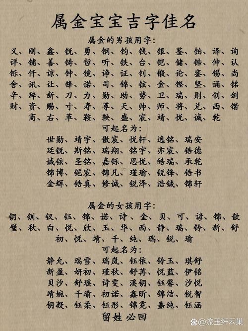 代表金的字