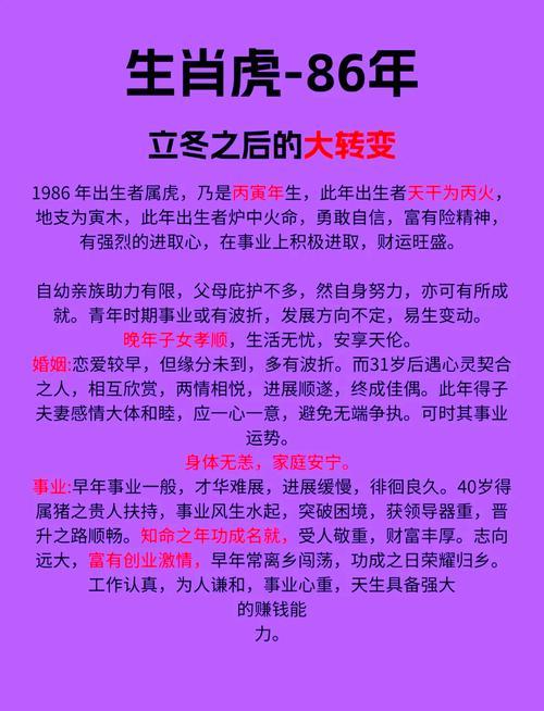 1986年獅子座屬虎運(yùn)勢(shì)