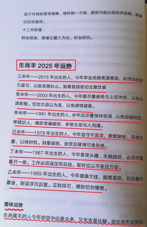 2025年屬羊人的全年運勢1991年出生