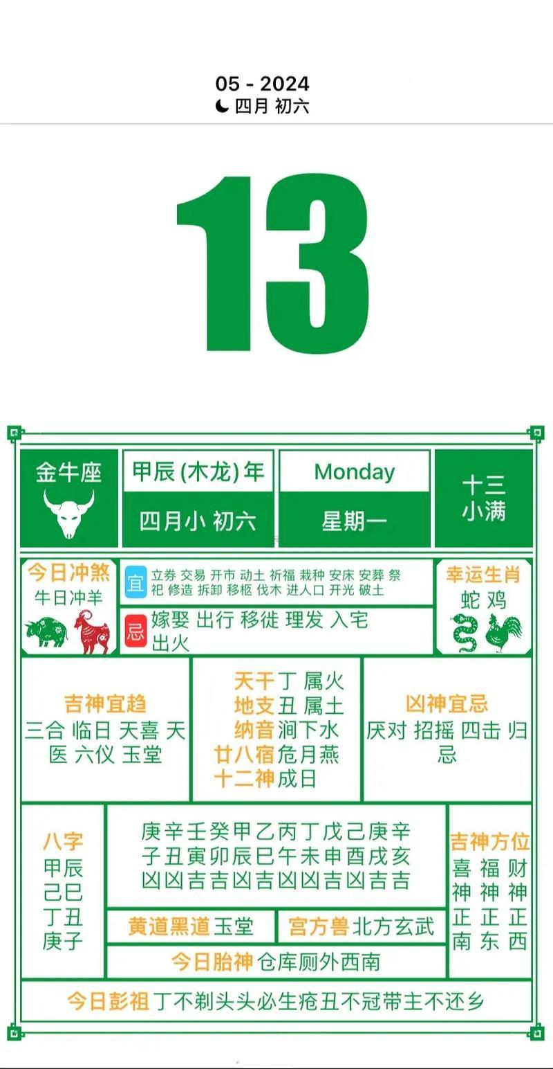 2026年5月黃道吉日專用日歷