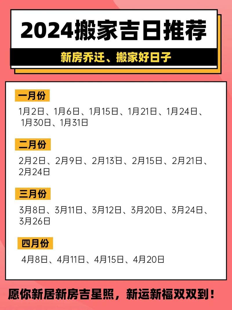 12月搬家吉日一覽表好日子