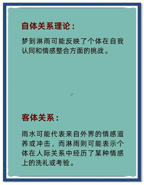 孕婦夢見下大雨