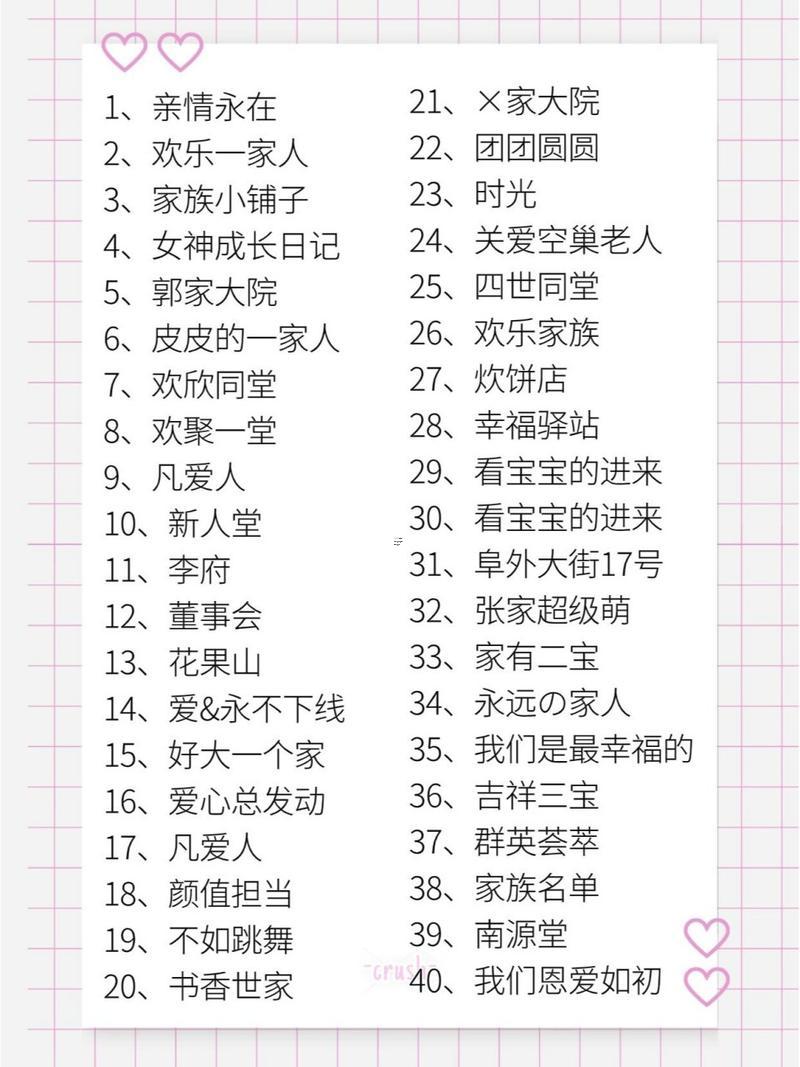雅而不俗的家庭群名