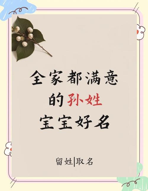 孫姓女孩起名