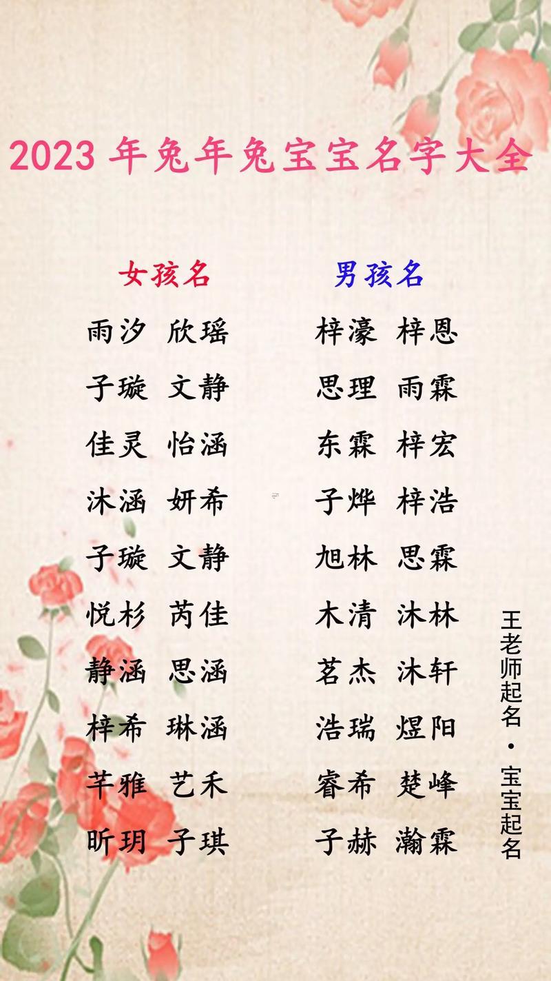 女孩好名