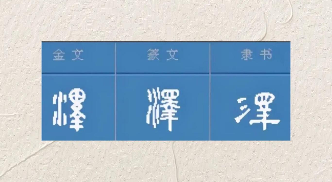 澤的詞語