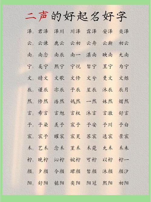 起名方法