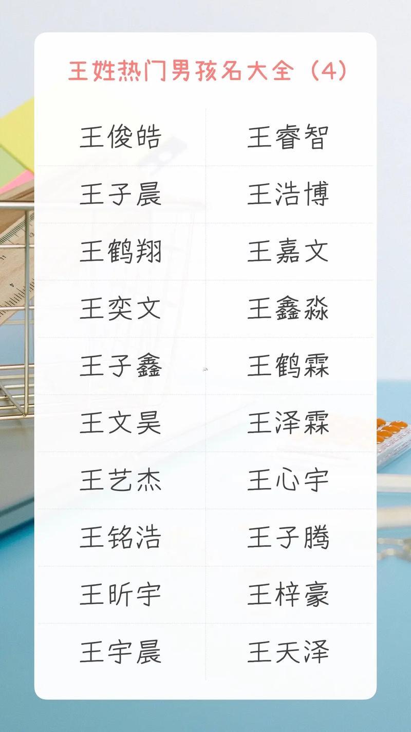 女生姓王取名