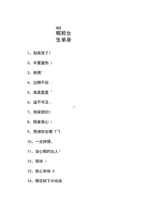最佳聽的qq昵稱