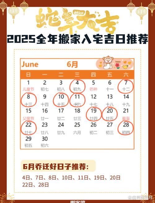 2025年八月裝修黃道吉日表
