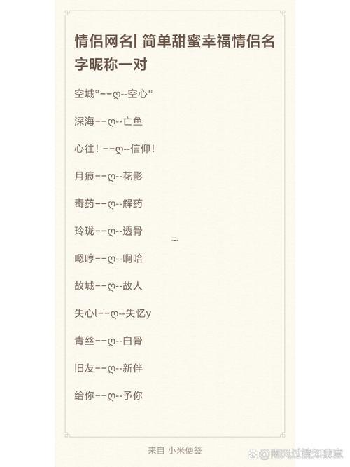情侶稱呼