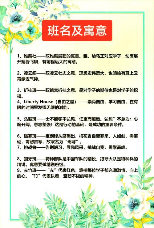 班名大全