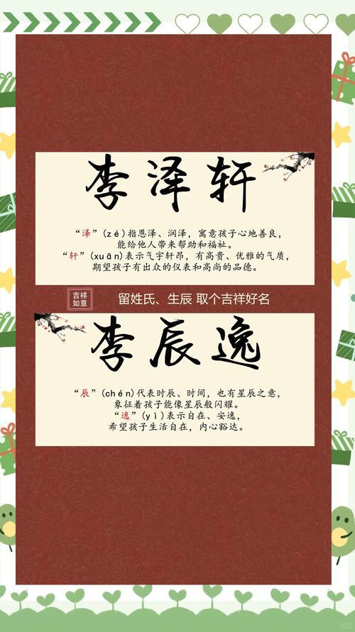 李的名字男孩