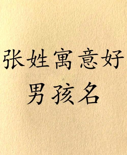 張字取名四個字