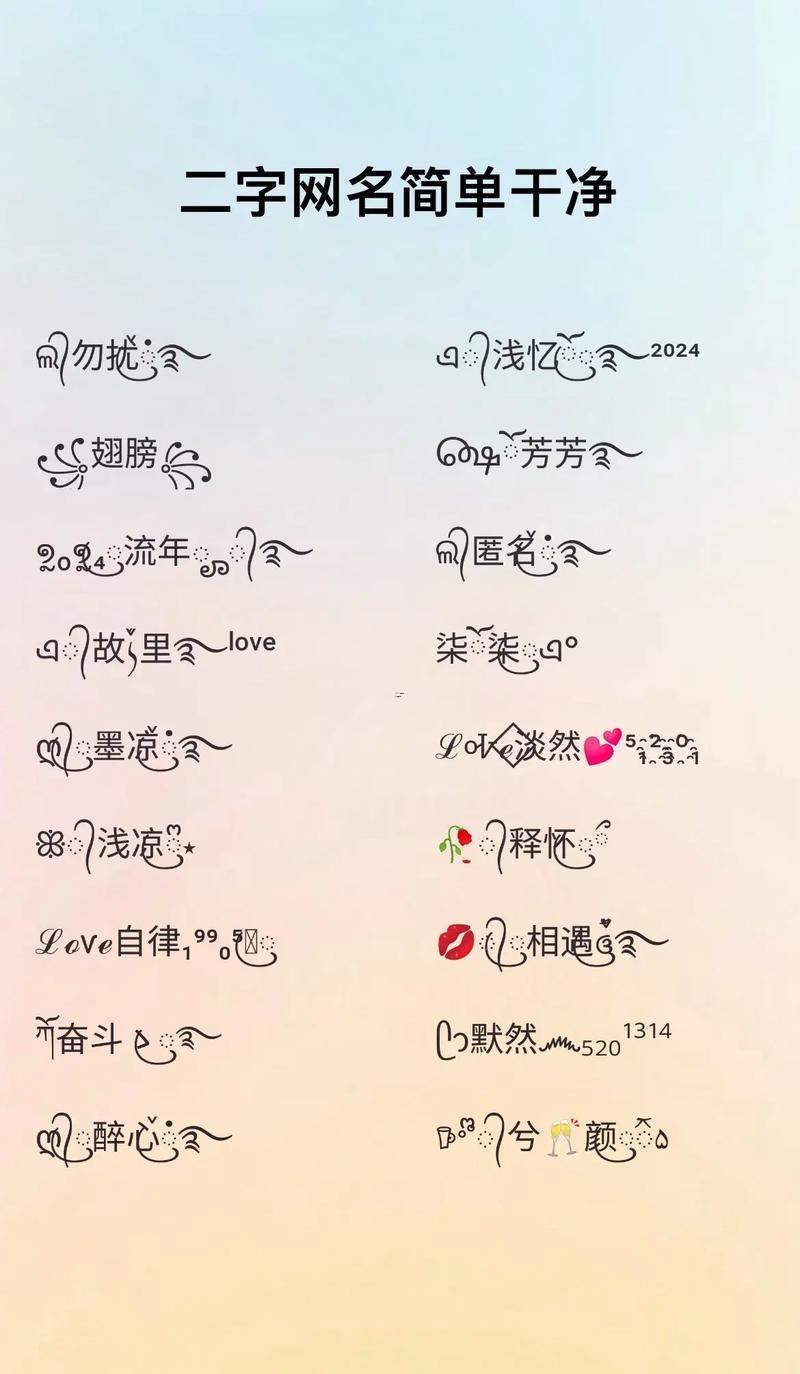 二字名字