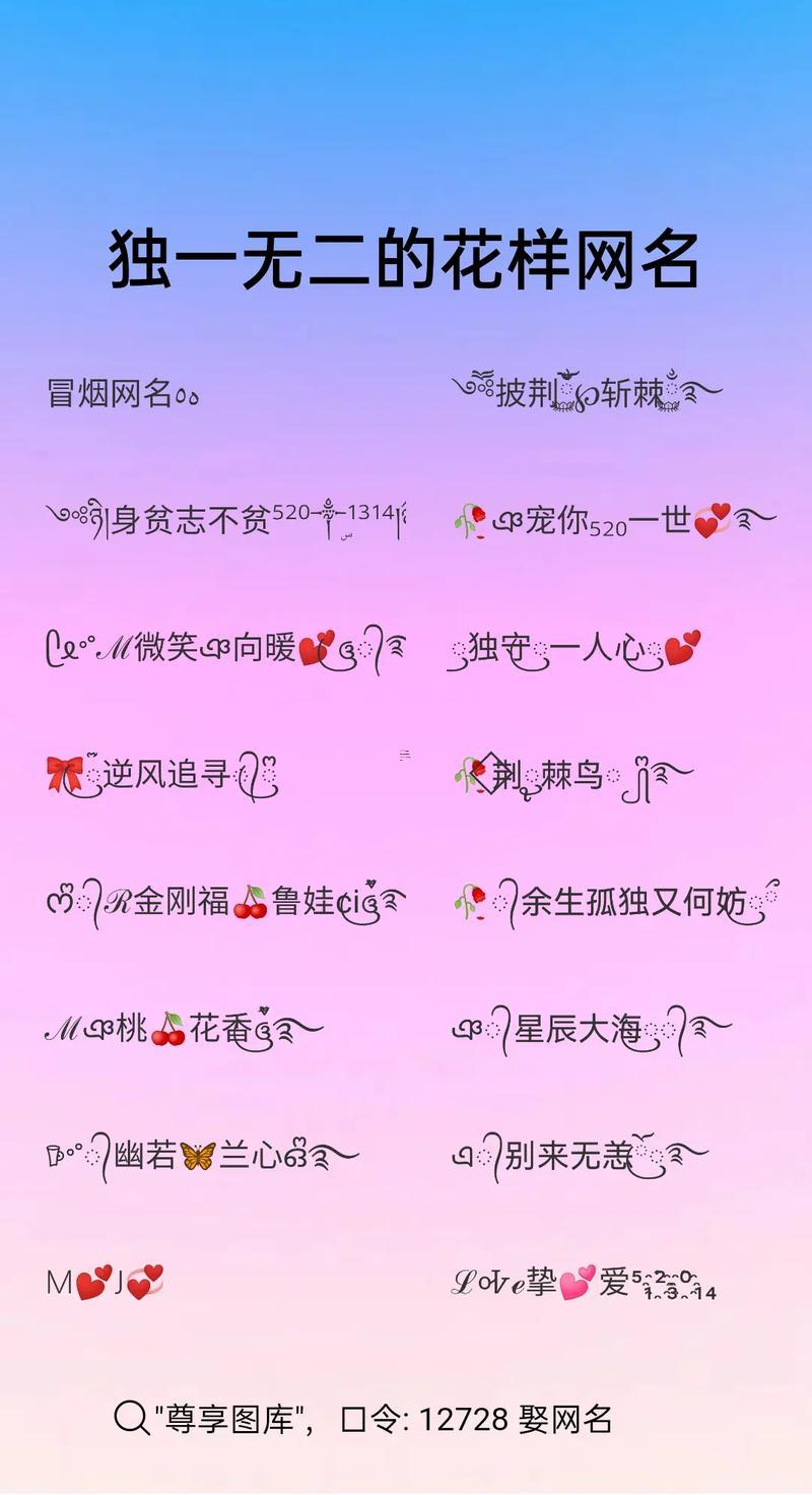 獨(dú)一無(wú)二情侶網(wǎng)名一男一女