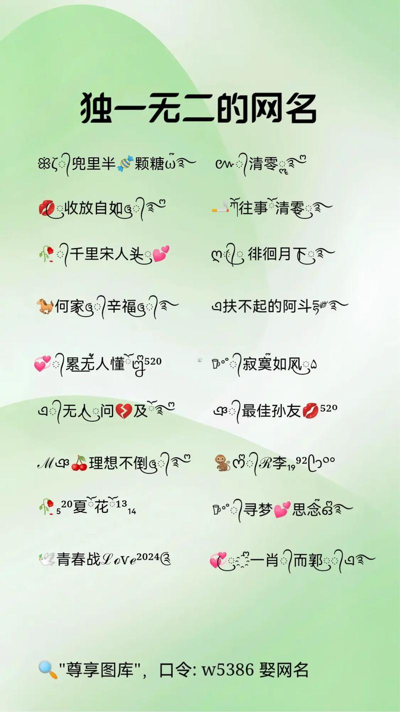 2021最火的昵稱