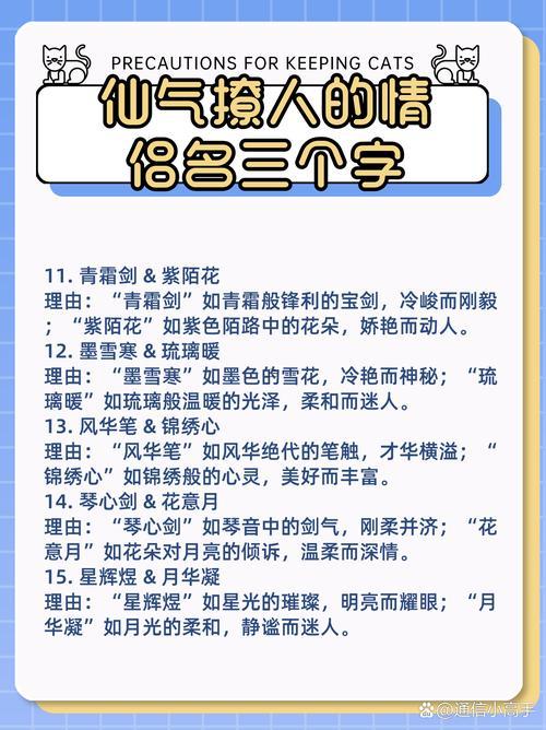 仙氣撩人的情侶名三個字