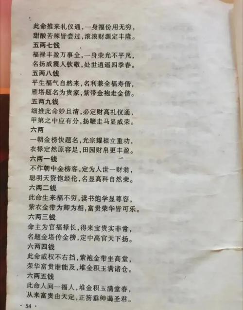 袁天罡稱骨算命法