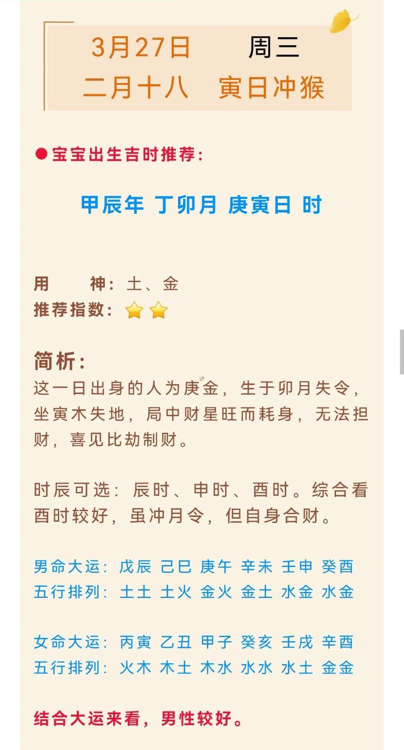 農(nóng)歷三月生孩子黃道吉日