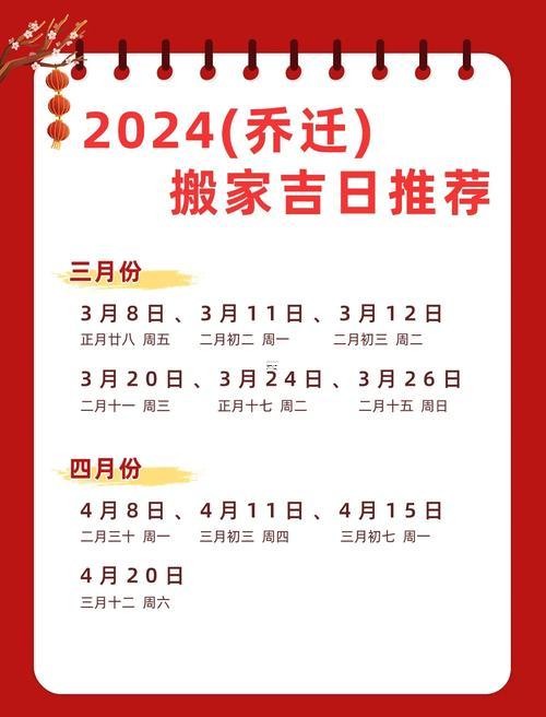 2026年陰歷二月搬家黃道吉日