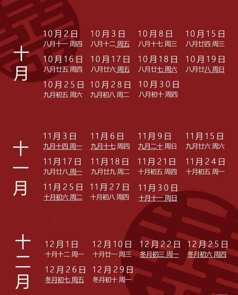 2025年10月最佳嫁娶日