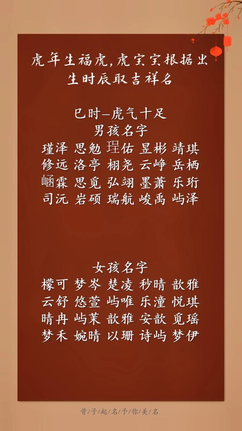 剛出生的嬰兒取名字