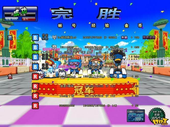 跑跑卡丁車英文名字