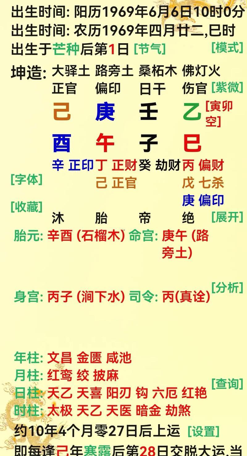 八字命理排盤