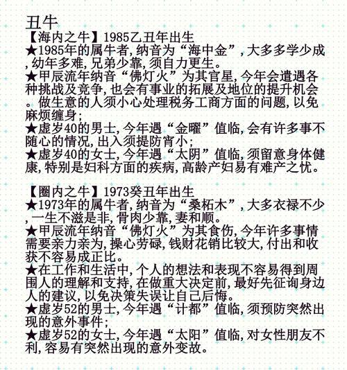 1985年36歲本命年要注意什么