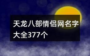 天龍八部網(wǎng)名好聽