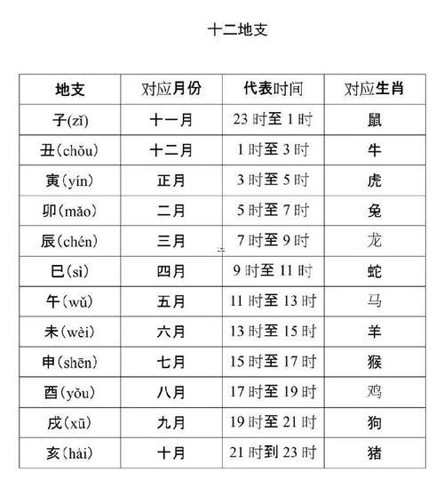 天干地支屬性