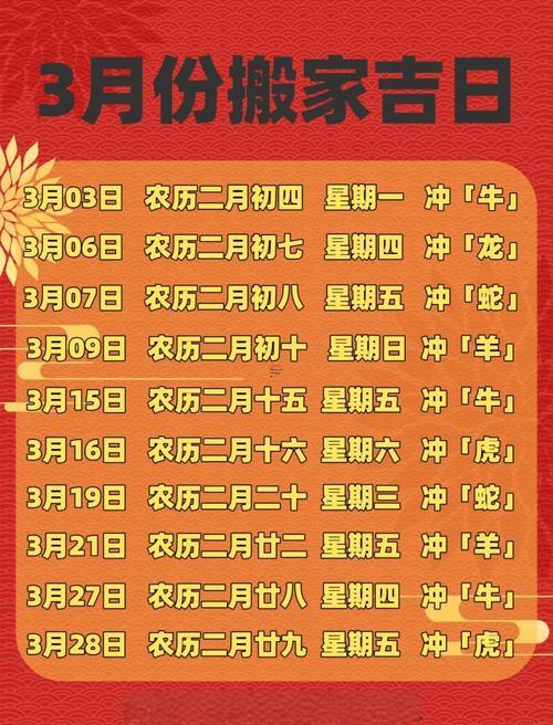2025年陽歷8月搬家吉日精選指南