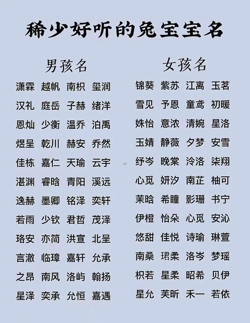 何事東西名字好聽
