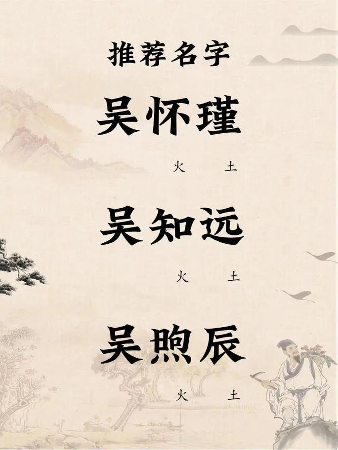 吳姓女孩取名