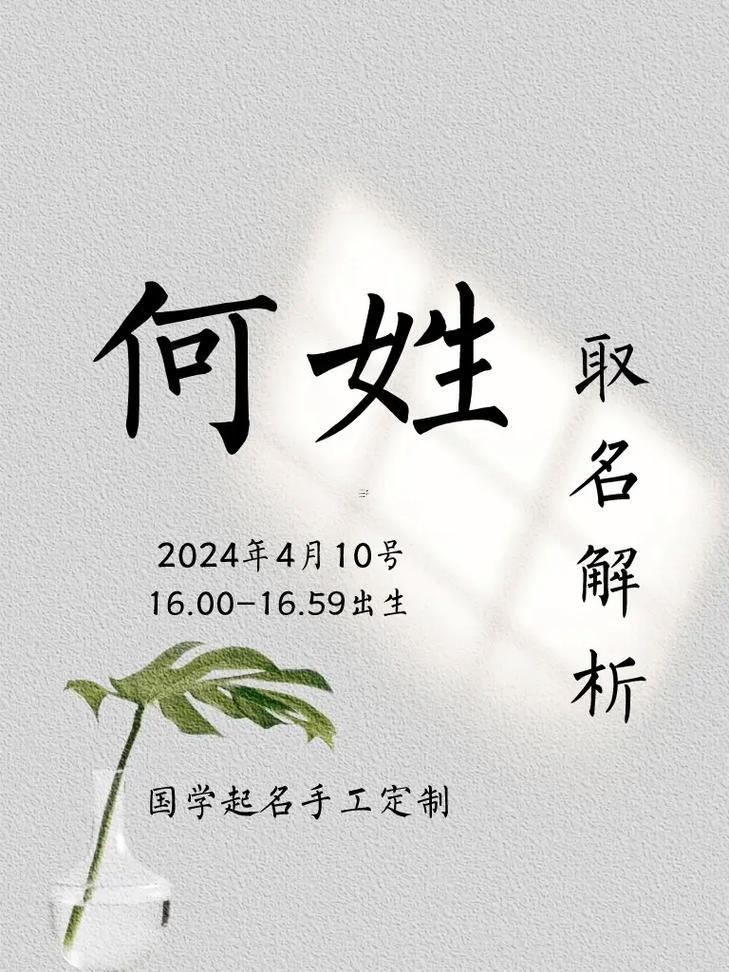 何姓男孩取名好聽(tīng)的