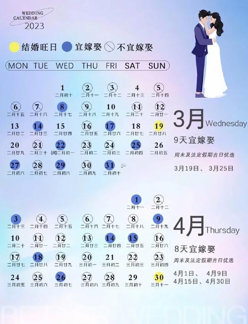 2026年3月黃道吉日查詢結婚日子