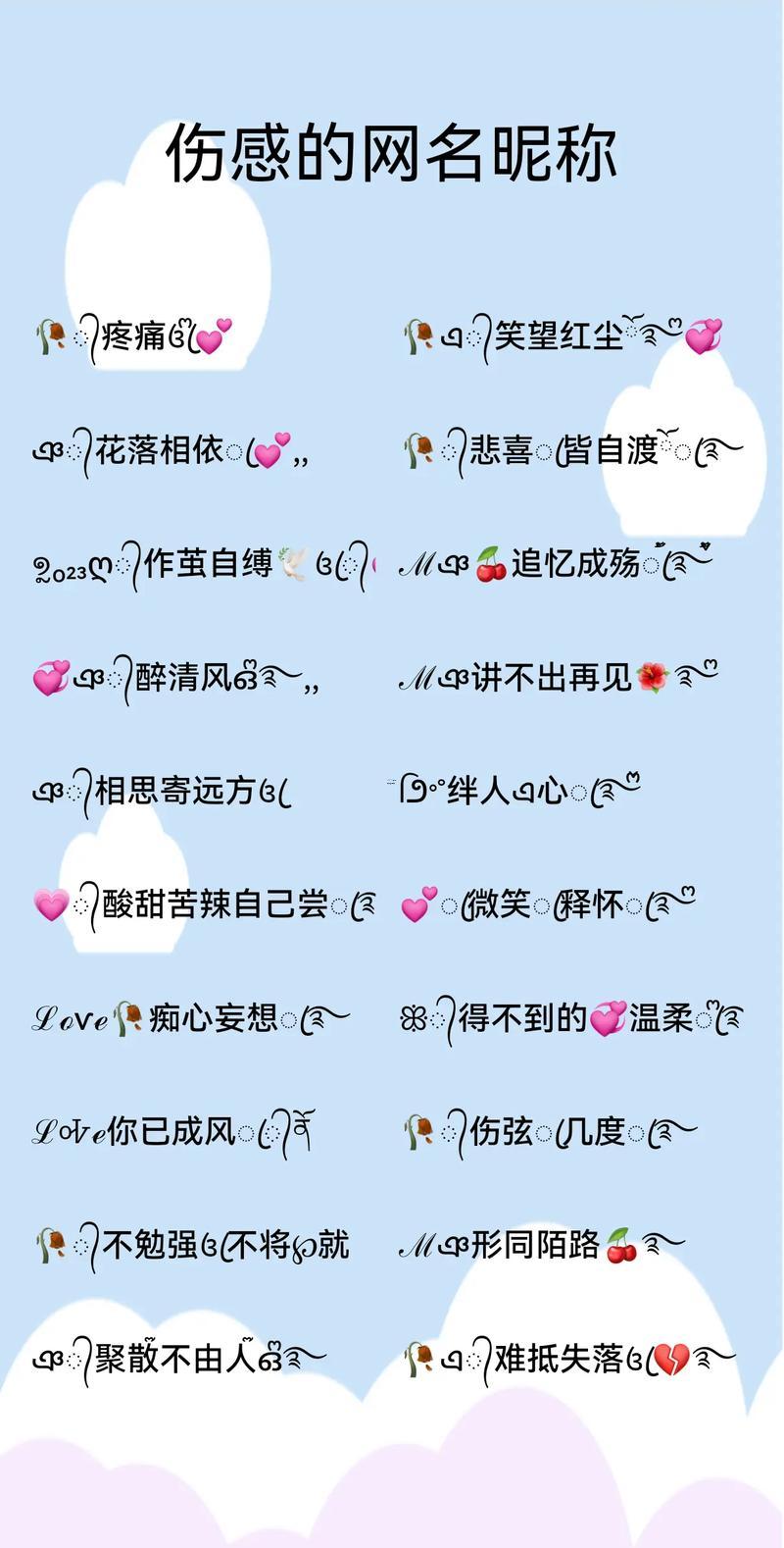 憂傷的網(wǎng)名