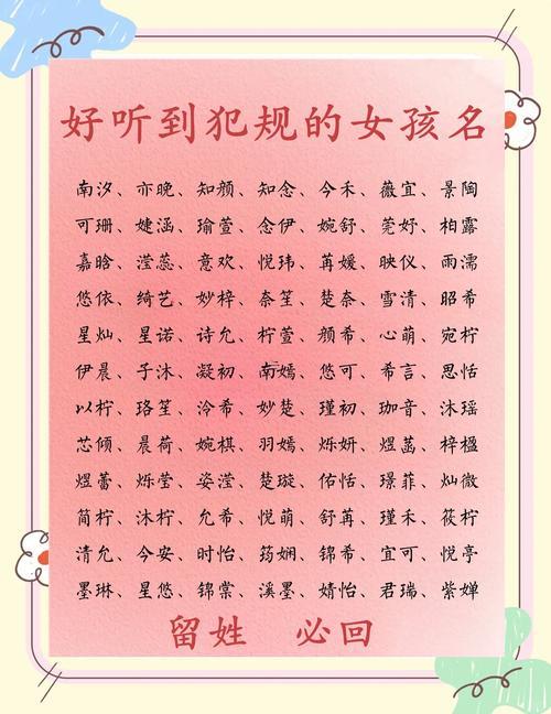 女孩漂亮有涵養(yǎng)得名字